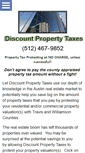 Mobile Screenshot of discountpropertytaxes.com