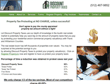 Tablet Screenshot of discountpropertytaxes.com